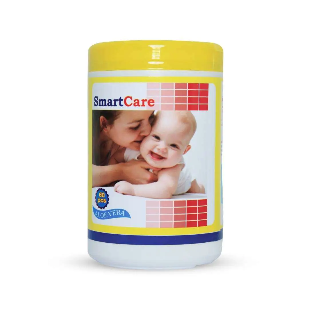 Smart Care Wet Wipes with Tube (60 PCs)
