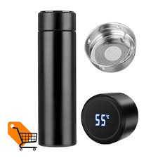 LED Touchscreen Temperature Display Vacuum Flask