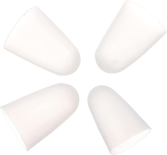 Guitar Finger Cover - Silicone Fingertip Protectors for Pain Relief 4Pcs Transparent Finger Caps for Ukulele & Guitar Players Ideal for Beginners and Professionals