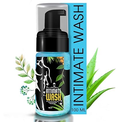 urbangabru Intimate Wash for Men | Hygiene of Private Parts with Tea Tree Oil, AloeVera & Sea Buckthorn Oil (3.38 Fl Oz)